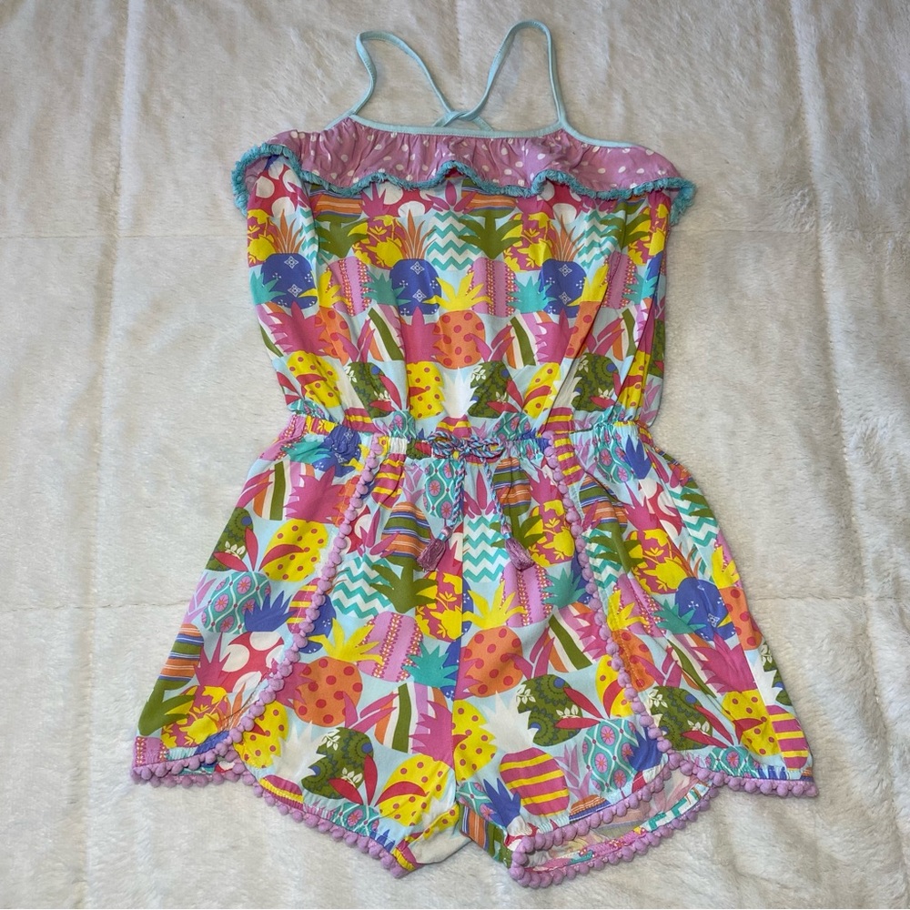 Matilda Jane Pineapple Princess Romper EUC Girls Let's Go Together Size 10